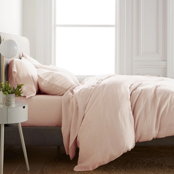 Quince European Linen Duvet Cover Queen Set - Picture 3 of 4